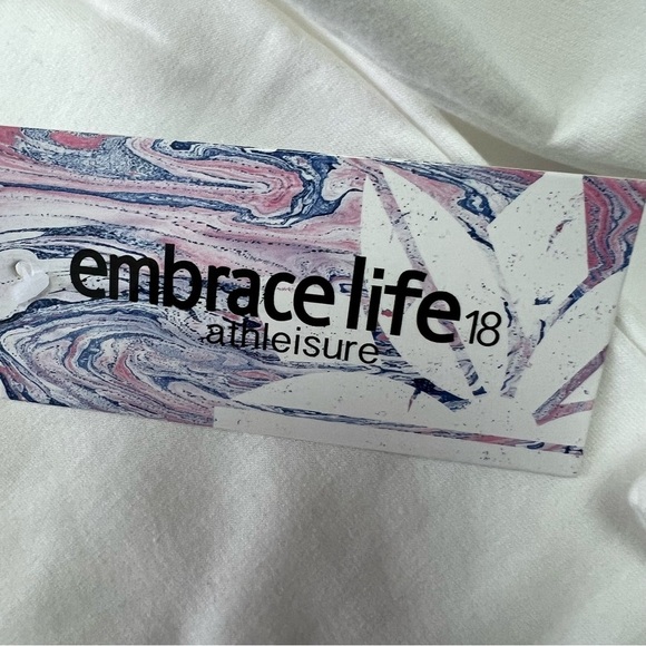 EMBRACE LIFE Athleisure Girl’s Sweatshirt Top Size Large Multi Color Lettering - Picture 6 of 9